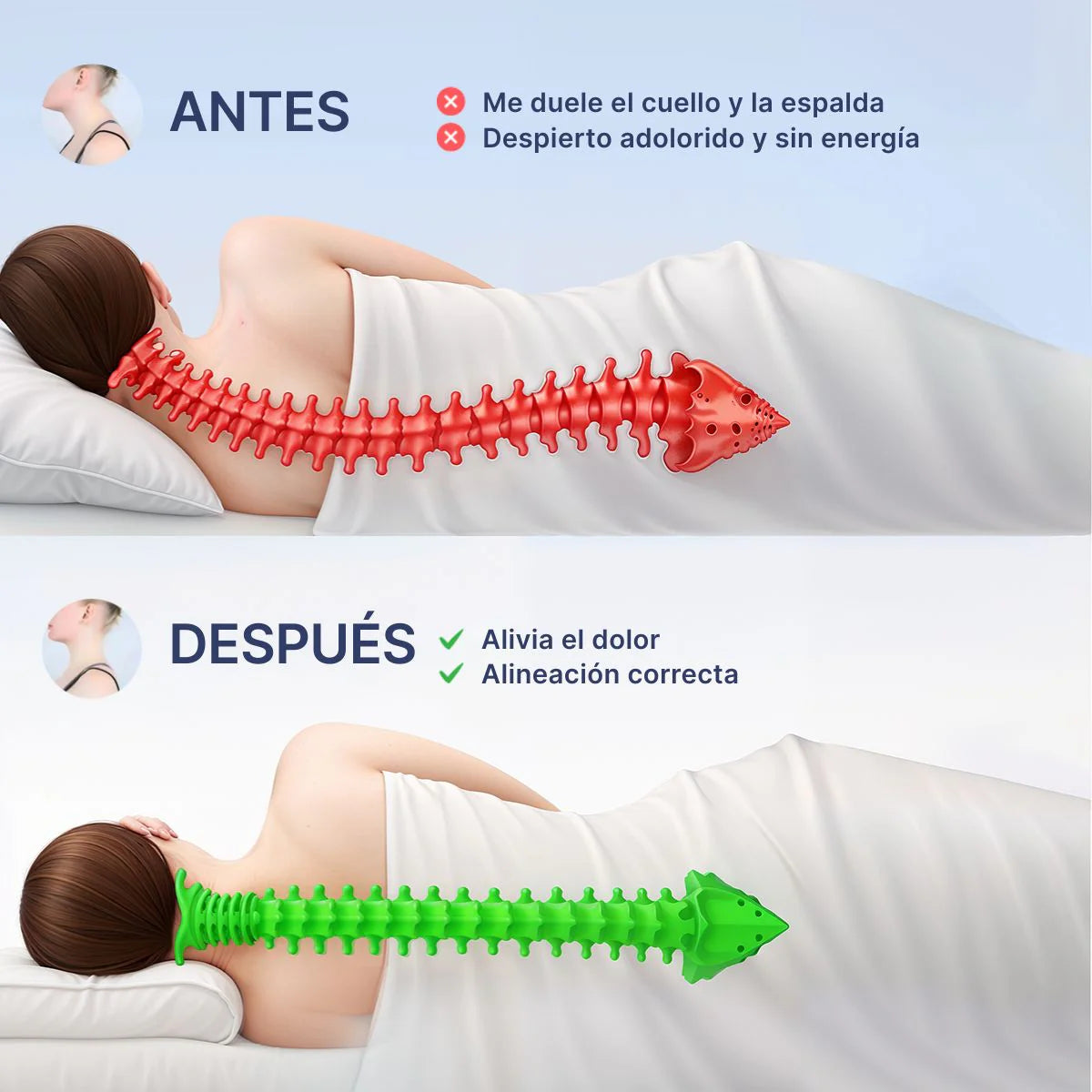 Almohada ergonómica cervical
